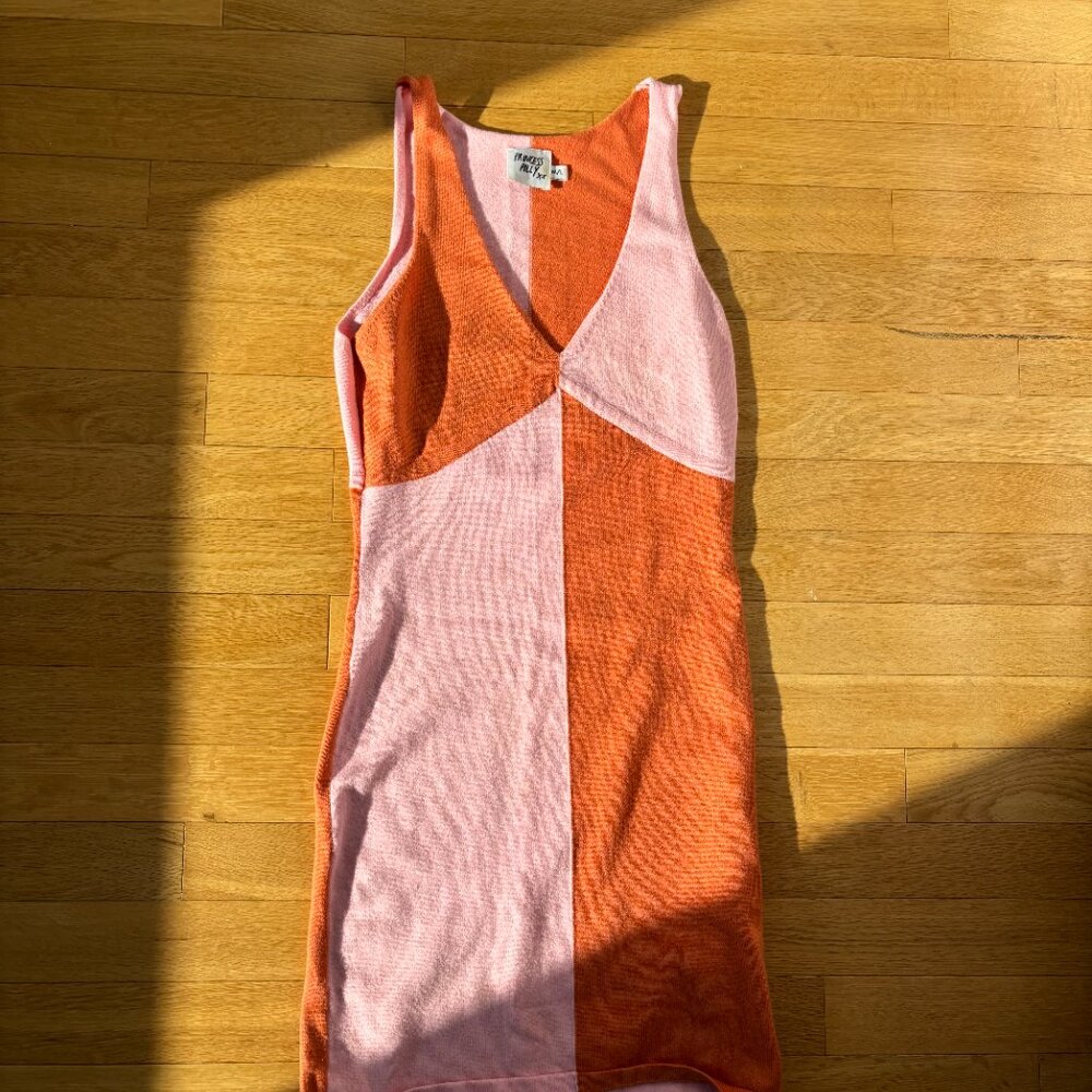 Princess Polly Orange and Pink Dress